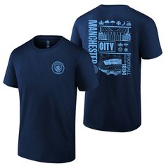 Show your support for the Man City with our officially licensed adult City Stadium graphic tees in one ink color on a 100% cotton T-Shirt. Be part of the team and flaunt your pride with this one-of-a-kind tee. Comfort and quality you can rely on so you can show your City love. Official Licensed Manchester City product. 100% Cotton Digital Printed graphics. Tagless Collar. Event Tee Shirt Design, City Shirt Design, Sport Graphic Tee, City Love, University Tshirt, Popular Now, Sports Graphics, Graphic Tshirt Design, Man City