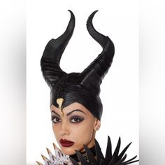 Maleficent Headpiece Deluxe - Disney Size 14+ Maleficent Headpiece, Disney Colors, Maleficent, Headpiece, Disney, Women Shopping, Black, Color