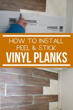 how to install peel and stick vinyl planks on the walls in your home or office