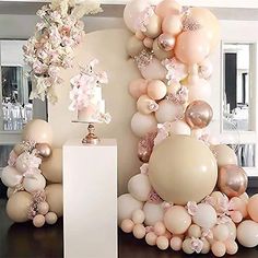 Macaron Pink Balloon Kit 134PCS 18In 12In 5In Macaron Orange Metallic Rose Gold Balloon Arch Garland - Decotree.co Online Shop Rose Gold Balloon Arch, Gold Balloon Arch, Orange Balloons, Party Setup, Balloon Installation, Girl Birthday Decorations, Rose Gold Balloons