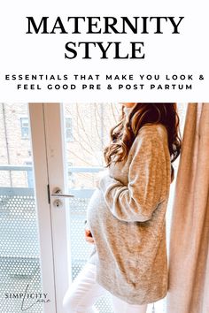 Get inspiration for how to repurpose what you already own and what maternity style essentials are a must for pre and post pregnancy. Winter Pregnancy, Pregnancy Band, Mom Support, Pregnancy Essentials, Style Essentials, Winter Maternity