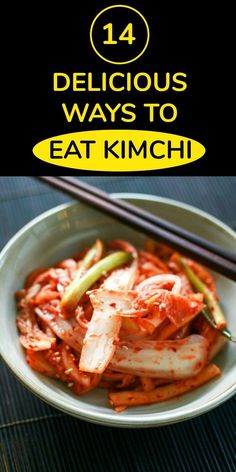 How to Eat Kimchi - 14 Delicious Ways to Cook with Kimchi | MyKoreanKitchen.com #kimchi #koreanfood Ways To Eat Kimchi, Korean Food Kimchi, Koreansk Mad, Asian Dish, Korean Kimchi, Korean Kitchen, Cooking Light Recipes, Fermented Cabbage, Kimchi Fried Rice