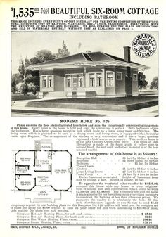 an old house is featured in the catalog for home plans and designs, including two story houses