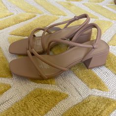 Brand New, Never Worn Outside The House, H&M Nude Strappy Sandals With Block Heel. Super Comfy, But A Little Too Big For Me As I’m Usually A 38. Chic H&m Sandals For Spring, H&m Sandals For Summer Vacation, H&m Sandals For Beach In Spring, H&m Beach Sandals For Spring, Spring Beach Sandals By H&m, H&m Casual Sandals For Spring, Casual H&m Sandals For Spring, Nude Strappy Sandals, Brown Strappy Heels