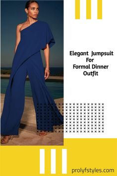 The elegant yet trendy Elegant One Shoulder Jumpsuit is sure to take your evening style to a whole new level. This cute jumpsuit will look great on you, whether you are going out for a lovely dinner date or having fun with friends. Dress this stylish jumpsuit up or down for any occasion. This one shoulder jumpsuit is perfect for formal wear or as a cute casual outfit. This style would look wonderful paired with strappy heels and a matching clutch! Affordable Elegant Jumpsuits And Rompers For Going Out, Elegant Luxury Jumpsuits And Rompers For Loungewear, Luxury Women's Jumpsuits And Rompers For Date Night, Luxury Wide Leg Jumpsuits And Rompers For Spring, Luxury Chic Jumpsuits And Rompers For Date Night, Luxury Spring Party Jumpsuits And Rompers, Chic Luxury Jumpsuits And Rompers For Evening, Luxury Glamorous Jumpsuits And Rompers For Date Night, Luxury Chic Evening Jumpsuits And Rompers