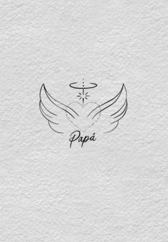 the logo for papai is shown in black and white on a textured paper background