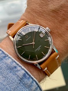 Omega Seamaster 600 Steel Green Dial Face Mens Vintage Hand Winding 🇨🇭 watch FOR SALE 👇 Vintage Omega Watches Men, Omega Seamaster Vintage, Vintage Omega Watches, Millionaire Motivation, Omega Watch Vintage, Swiss Watch Brands, Handmade Watch Bands, Hublot Watches, Handmade Watch