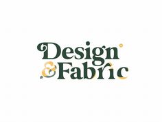 the logo for design and fabric