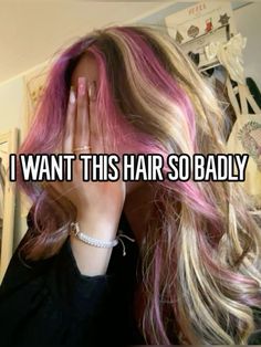 Black Blonde Pink Hair, Blonde Pink And Black Hair, Punk Highlights, Square Jaw Hairstyles, Pink Skunk Hair, Brown To Pink Balayage, Square Jaw, Pink Balayage, Steak Dinners