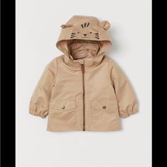 Great Condition, Never Worn Playful Cotton Outerwear For Outdoor, Playful Spring Outdoor Outerwear, Playful Fall Outdoor Outerwear, Wind Coat, Winter Coat Dress, Water Repellent Jacket, Baby Boy Jackets, Kids Summer Fashion, Online Kids Clothes