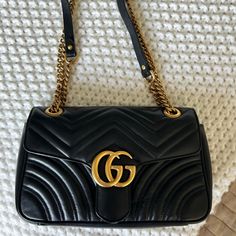 Beautiful And Classic Bag From Gucci. Original And In Perfect Conditions. (Wore For Less Than A Year) Gucci Small Marmont Bag, Dream Bags, Classic Bags, Gucci Bags, Gucci Bag, A Year, Anniversary Gifts, Bag Lady, Gucci