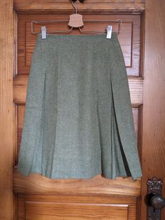 Length: 22 in Waist: 25 in Lined Green Wool Skirt, Womens Skirts, Wool Skirt, Green Wool, Wool Skirts, Favorite Outfit, Art Collection, Womens Skirt, Fashion Inspo