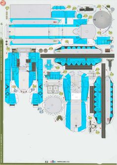 the blueprinted plan for a train station