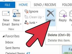 how to delete microsoft outlook mail with pictures and folders on windows 7 steps