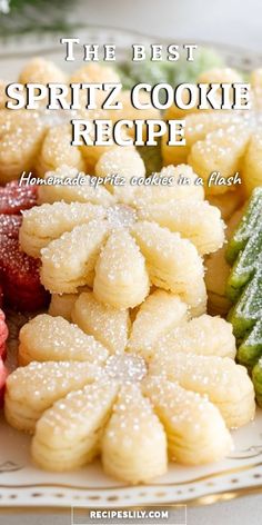 the best spritz cookie recipe homemade treat cookies in a flash with powdered sugar