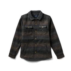 Originally created following a trip to the windblown, sea-whipped, remote and magical Outer Hebrides, this casual cotton blend shirt jacket features a high pile fleece lining, that can work buttoned up or open in the front for an easy wear. Don't sleep on those fleece lined hand warmer pockets and reinforced elbows, small details that make this everyone's favorite go-to jacket. High Pile Fleece Lined Shirt Jacket Snap Front And Pockets Handwarmer Pockets Reinforced Elbow Panels Classic Overshirt Casual Wool Shacket With Long Sleeves, Cozy Cotton Outerwear With Buttons, Cozy Cotton Outerwear For Outdoor, Winter Cotton Shacket With Fleece Lining, Fall Cotton Shacket With Fleece Lining, Cotton Shacket With Fleece Lining For Fall, Casual Long Sleeve Shacket With Fleece Lining, Long Sleeve Fleece-lined Shacket For Fall, Fleece-lined Long Sleeve Shacket For Fall