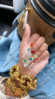 Drip Nails, Long Acrylic Nails Coffin, Exotic Nails, Long Square Acrylic Nails, Bling Acrylic Nails, Girls Nails, Luxury Nails, Square Acrylic Nails, Nails Toes