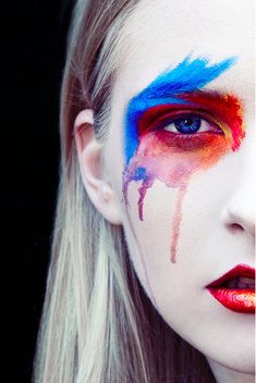 Gareth Rhys ph. Horror Make-up, Makeup Tumblr, Avant Garde Makeup, Stage Makeup, Editorial Makeup