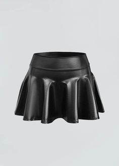 Sleek and Stylish: Quality Craftsmanship: Crafted with 90% Polyester, 10% Spandex and attention to detail, this faux leather skater mini skirt promises both durability and style. The faux leather material lends a sleek and stylish look to this mini skirt. Its timeless black color ensures that it's a wardrobe staple that you'll reach for again and again.Endless Pairing Options: From casual tees to elegant blouses, this mini skirt pairs seamlessly with a variety of tops, making it a versatile piec Stretch Faux Leather Mini Skirt For Party, Black Stretch Faux Leather Skirt, Stretch Faux Leather Mini Skirt, Fitted Faux Leather Skort For Party, Cheap Leather Mini Skirt, Black Stretch Faux Leather Mini Skirt, Fitted Black Faux Leather Skort, Sleek Faux Leather Mini Skirt, Fitted Faux Leather Mini Skort