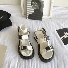 Shipping: Worldwide Express Shipping AvailableDelivery time: 7-15Days Fast ShippingReturns: Fast refund, 100% Money Back Guarantee.Brand Name: NoEnName_NullHeel Height: Low (1cm-3cm)With Platforms: YesPlatform Height: 0-3cmSandal Type: GLADIATOROrigin: Mainland ChinaOccasion: CasualUpper Material: PUOutsole Material: PUBack Counter Type: Front & Rear StrapPattern Type: SolidSide Vamp Type: OpenFit: Fits true to size, take your normal sizeStyle: FashionHeel Type: Square heelLining Material: PUClo Vintage Style Heels, Women Platform Sandals, Gladiator Heels, Beach Slides, Pu Heels, Comfortable Style, Women Sandals, Woman Beach, Sandal Fashion