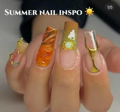 2023 Vacation, Hippie Nails, Funky Nails, Pretty Acrylic Nails