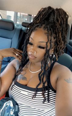 Dreadlock Ideas, Black Locs, Fresh Face Makeup, Short Locs Hairstyles, Dreadlock Style, Dreadlock Styles, Dreads Styles, Quick Braided Hairstyles, Loc Journey