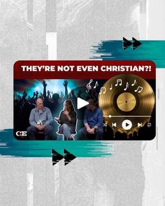 there are two people that are on the screen and one is holding a gold record