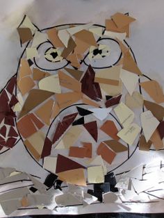 Owl Mosaic Owl Crafts Preschool, Book Owl, Moon Craft, Zoo Crafts, Moon Activities, Owl Moon