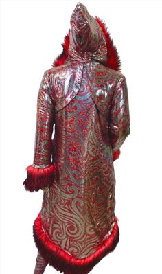 "Why be good when you can be fabulous?" Unleash your inner enchantress with the Red Maleficent Coat. This striking piece is more than just a coat—it's a statement of boldness, mystery, and fiery elegance. Whether you're casting spells at a festival or simply turning heads on a night out, this coat ensures you'll do it with unmatched style and confidence. The Red Maleficent Coat is designed for those who dare to be different. Featuring a captivating blend of deep red and black faux fur, this coat Luxury Red Outerwear For Evening, Luxury Red Evening Outerwear, Luxury Red Outerwear For Party, Luxury Festive Evening Outerwear, Elegant Red Costume Outerwear, Red Long Coat For Party, Casting Spells, Full Length Coat, Dare To Be Different