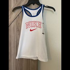 Standard Fit Girls (Ii-26) Sporty Tops For School In Summer, Sporty Tops For Summer School, Sporty Summer Tops For School, Sporty Sleeveless Top For School, Nike Casual Racerback Top, Nike Racerback Tops For Spring, White Nike Racerback Top, Girl Train, Boys Tank Tops