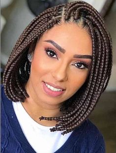 African Braids Bob Hairstyles, Types Of Hairstyles For Women, Ghana Hairstyles, Straight Up Hairstyles, Latest Braid Styles, Short Bob Braids, Ghana Braid Styles, Braids Bob, Ghana Braids Hairstyles