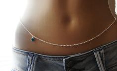 This is Gorgeous belly chain with combination of Sterling silver chain and tiny natural stone round drop of your choice. This high quality sterling silver chain is tarnish resistant, is all handmade and unique. Enjoy the summer with this beautiful body jewelry. You can wear it with your bikinis or over jeans and is guaranteed to cheer and capture everybody's attention. Please provide your waist measurement. You can choose one of this natural stone round drop. Turquoise Moonstone Labradorite Aqua Silver Chain Body Jewelry Gift, Dainty Adjustable Silver Waist Chain, Adjustable Silver Dainty Waist Chain, Silver Dainty Adjustable Waist Chain, Dainty Silver Body Chain For Gift, Silver Delicate Chain Body Chain For Gifts, Dainty Silver Adjustable Waist Chain, Silver Delicate Chain Body Chain As Gift, Silver Dainty Delicate Chain Body Chain