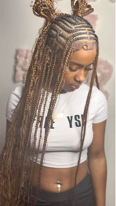 New Hair Styles2024 Braids, Goddess French Braids, Fulani Braids With Bangs, Half Up Half Down Cornrows, Line Braids, Tribals With Knotless Braids, Simple Braids, Trendy Braids, Hair Braid Designs