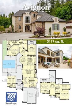 the floor plan for this luxury home