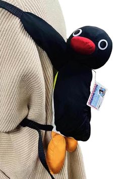 Soft Pingu Penguin Backpack Cartooncore Aesthetic Pingu Backpack, Pingu Aesthetic, Cute Pingu, Anti Fashion Aesthetic, Penguin Backpack, Pingu Penguin, Y2k Backpack, Backpack Plush, Kule Ting