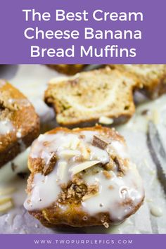 the best cream cheese banana bread muffins