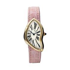 Pink Cartier Watch, Cartier Crash Watch, Crash Watch, Cartier Crash, Watch Png, Vintage Cartier Watch, Unrealistic Wishlist, Watches Cartier, Watch Simple