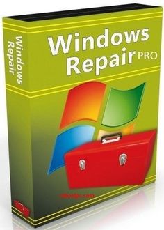 the windows repair pro box is open