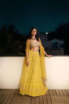 Lemon Yellow Indian Outfit, Yellow Lehenga Color Combos, Outfits For Diwali, Allu Sneha Reddy, Haldi Dresses, Haldi Look, Sneha Reddy, Bridesmaid Suits