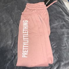 Joggers Blush Pink Nwt Trendy Pink Sweatpants With Letter Print, Trendy Pink Letter Print Pants, Pink Letter Print Bottoms For Loungewear, Pink Letter Print Loungewear Bottoms, Red Cargo Pants, Yellow Sweatpants, Pink Sweat, Sports Sweatpants, Cuffed Joggers