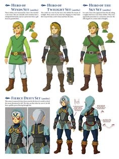 the legend of zelda character sheet