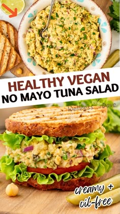 healthy vegan no mayo tuna salad recipe