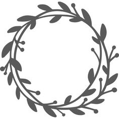 a circular frame with leaves and branches in the shape of a circle on a white background