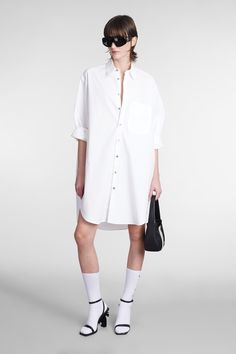 100% cotton Chic Oversized Midi Shirt Dress, Chic Oversized Knee-length Shirt Dress, Chic Oversized Shirt Dress With Spread Collar, Chic Formal Shirt Dress With Relaxed Fit, Elegant Oversized Shirt Dress For Day Out, Classic Oversized Summer Dress, Angel Shirt, Angel Dress, Logo Shirt