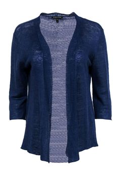 Current Boutique-Eileen Fisher - Blue Quarter Sleeve Knit Open Linen Cardigan Sz S Backyard Stargazing, Linen Cardigan, Fun Summer, Blue Hues, Quarter Sleeve, Summer Nights, Eileen Fisher, Summer Fun, Graphic Tee