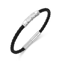 Spruce up your jewellery game and rule the world with this powerful and masculine Police Warren Men's Bracelet. The ultimate accessory to pair with a Police watch. Police Watches, Thomas Sabo Bracelet, Blue Topaz Bracelet, Tanzanite Earrings, Rule The World, Citrine Earrings, Onyx Bracelet, Engraved Bracelet, Men's Bracelet