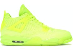 Check out the Jordan 4 Retro Flyknit Volt available on StockX Authentic Jordans, Jordan Model, Orange Shoes, Jordan Sneakers, Jordan 4 Retro, Air Jordan 4, Air Jordan 4 Retro, Hot Sneakers, Grey Shoes