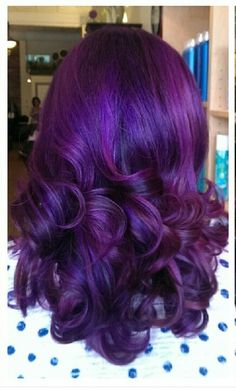 Electric Purple Hair, Manic Panic Electric Amethyst, Deep Violet Hair, Plum Purple Hair, Deep Purple Hair, Bright Purple Hair, Blue Hair Highlights