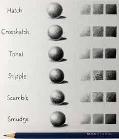 the different shapes and sizes of balls are shown in this drawing book, which shows how to draw them with colored pencils