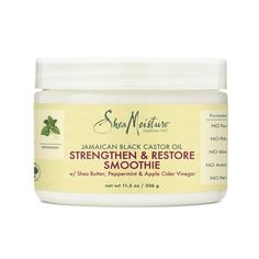 SheaMoisture Strengthen and Restore Hair Styling Cream with Shea Butter, Shea Moisture Coconut and Hibiscus Curl Enhancing Smoothie for Thick, Curly Hair 12 oz. helps give you soft, silky and defined curls! Our Curl Enhancing Smoothie, enriched with Silk Protein, Neem and Coconut Oils and Shea Butter, helps to define curls, restore moisture, reduce frizz and create shine. Great for conditioning hair without weighing it down for bouncy, healthy curls. This curl cream is formulated with Coconut Oil, Silk Protein and Neem Oil. Formulated with no silicones, no sulfates, no parabens, no phthalates, no mineral oil and petrolatum. How to Use: Section hair and apply product sparingly to damp or dry hair. Do not rinse out. Style hair as desired. For best results, use as a styling cream for twist-ou Jamaican Castor Oil, Restore Damaged Hair, Shea Moisture, Jamaican Black Castor Oil, Black Castor Oil, Styling Cream, Organic Shea Butter, Frizz Control, Moisturize Hair